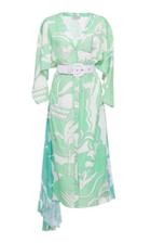 Emilio Pucci Asymmetric Satin Printed Dress