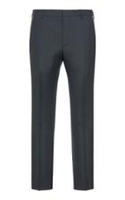 Prada Striped Wool And Mohair Slim-leg Pants