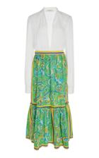 Philosophy Di Lorenzo Serafini Printed Poplin Bi-material Dress