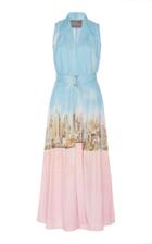 Moda Operandi Lela Rose Printed Poplin Belted Dress Size: 2