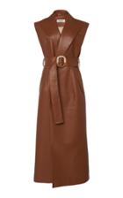 Matriel Tailored Faux Leather Vest