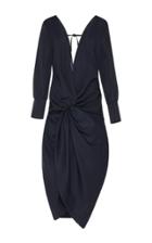 Jacquemus V-neck Draped Sheath Dress