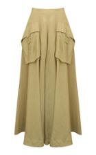 Moda Operandi Rejina Pyo Lena Pocket-detailed Crepe Full Maxi Skirt