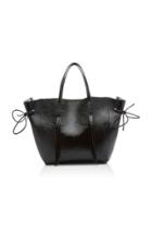 Carolina Santo Domingo Caspia Small Tie-detailed Leather Tote