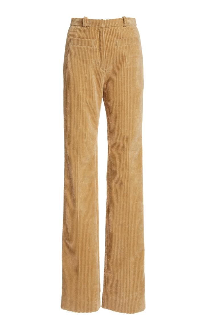Moda Operandi Paco Rabanne High-rise Straight-leg Corduroy Pants