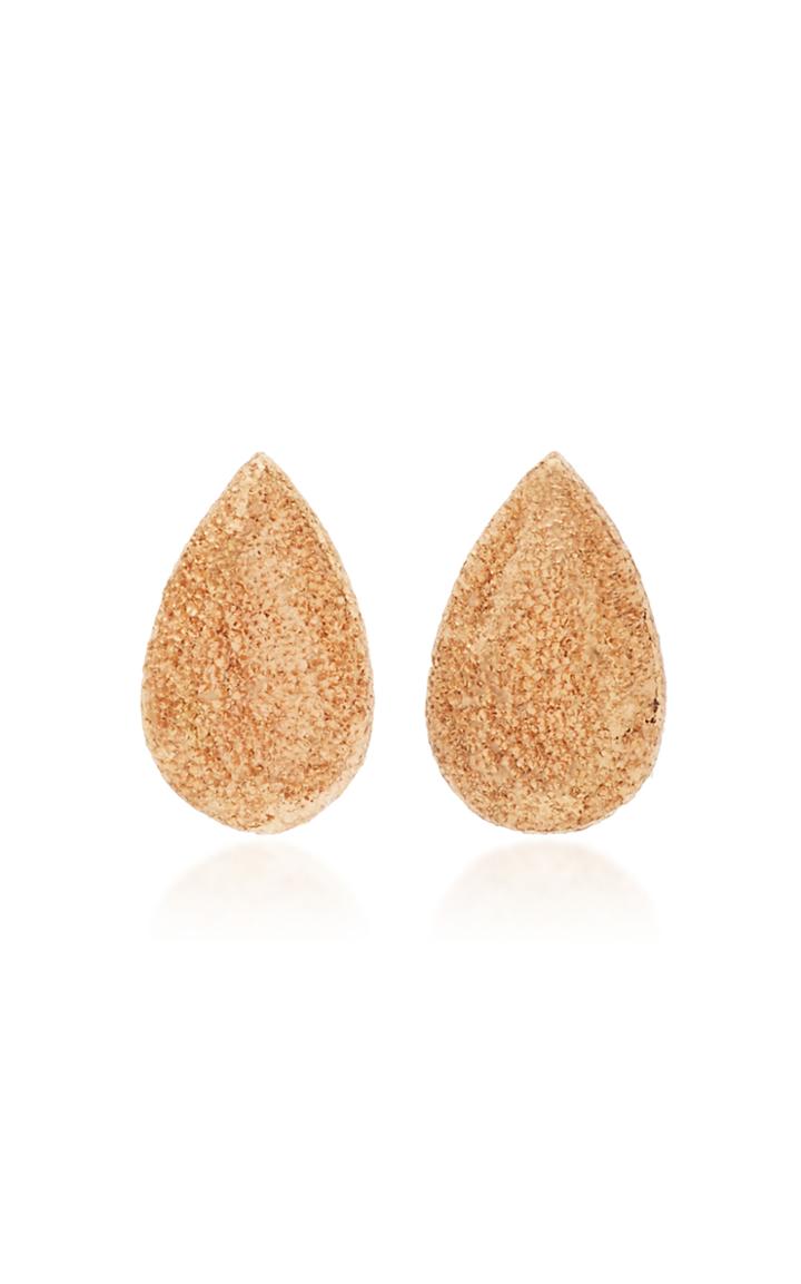 Carolina Bucci Small Pear Florentine Studs
