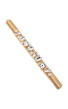 Alessandra Rich Crystal And Gold Choker