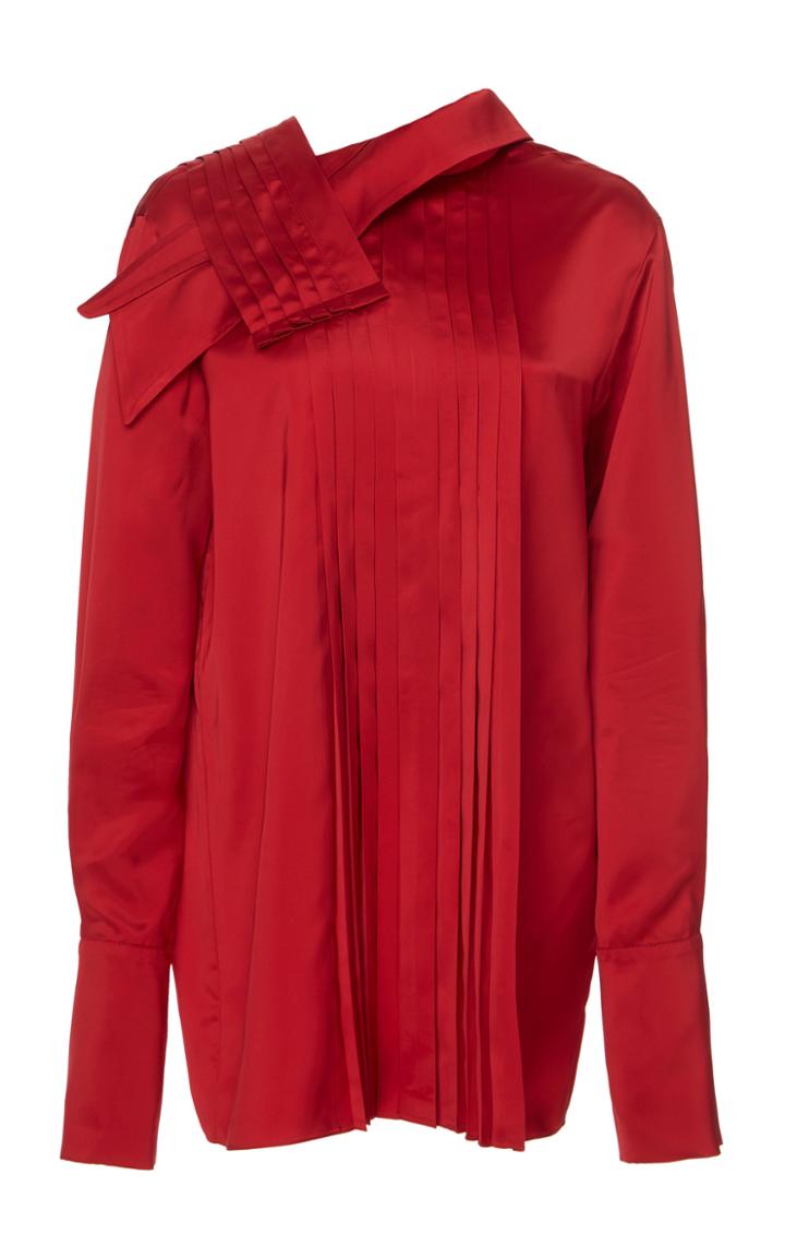 Marni Pleated Satin Shirt