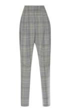 Etro High Waisted Checkered Trousers