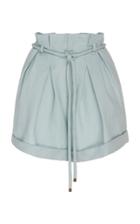 Significant Other Zahara Belted Linen-blend Shorts Size: 2