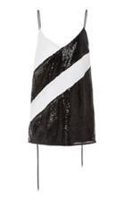 Prabal Gurung Diagonal Seam Sequin Cami Top