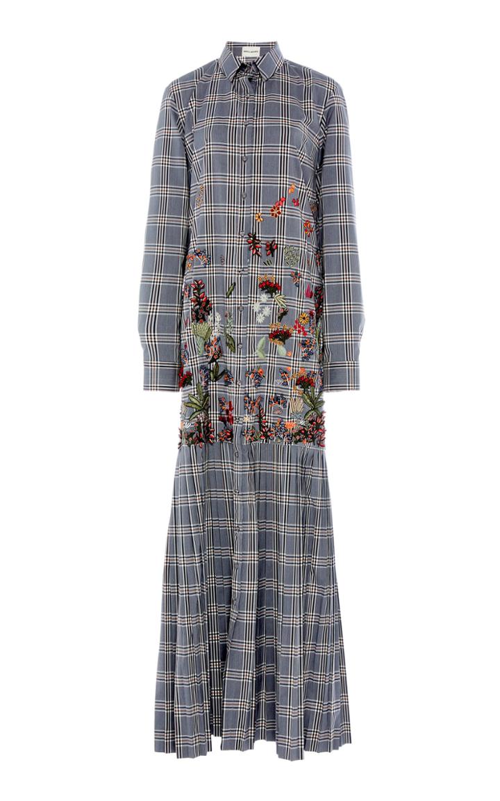 Rahul Mishra 3d Tartan Shirt Dress