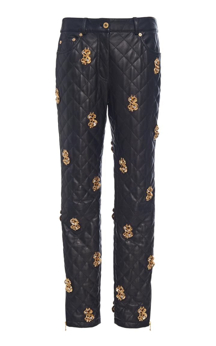 Moschino Quilted Cropped Pants