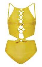 Ephemera Mustard Woven One Piece