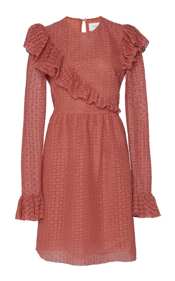 Giambattista Valli Cotton Eyelet Mini Dress