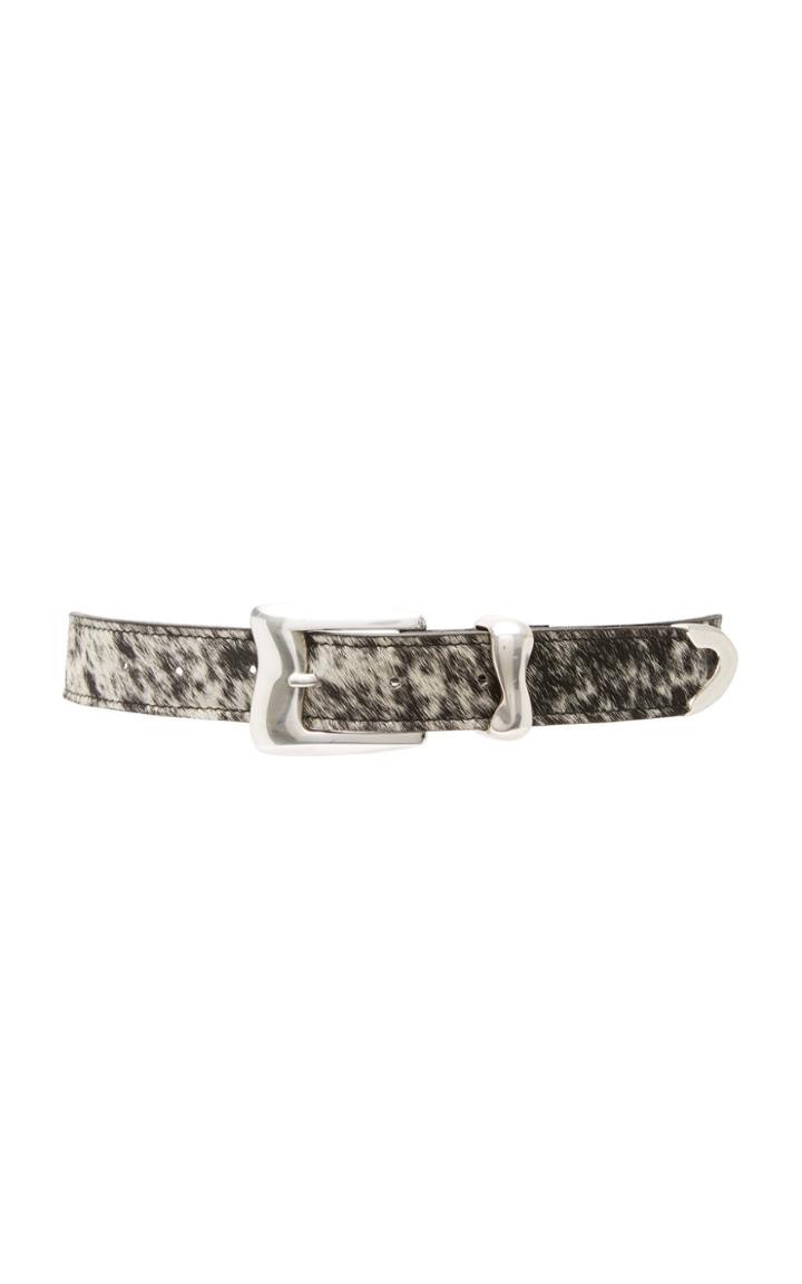 Clyde Wave Calf Hair Belt Size: M