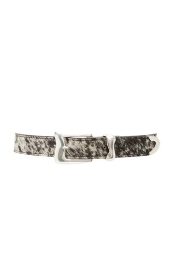 Clyde Wave Calf Hair Belt Size: M