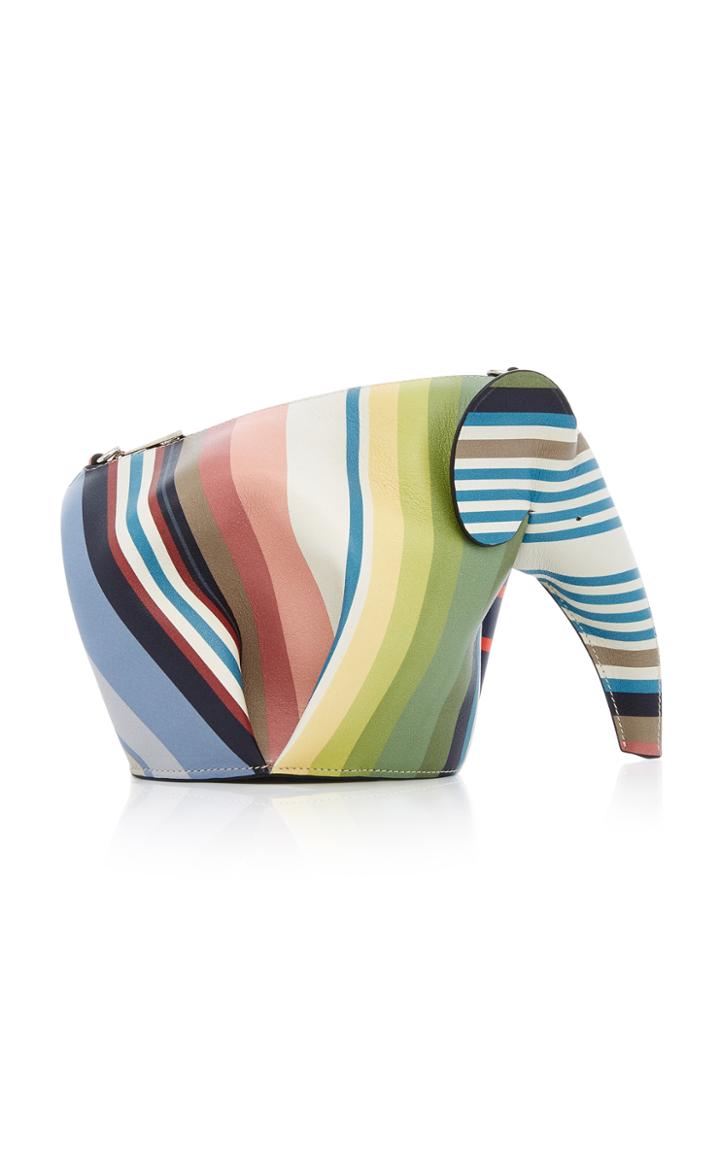 Loewe Striped Elephant Leather Mini Bag