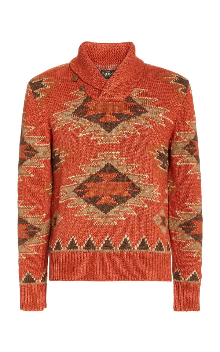Rrl Jacquard-knit Turtleneck Sweater