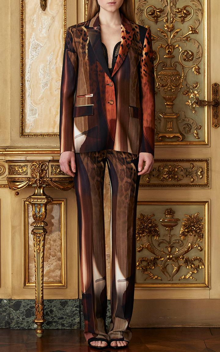 Roberto Cavalli Printed Straight Leg Pant