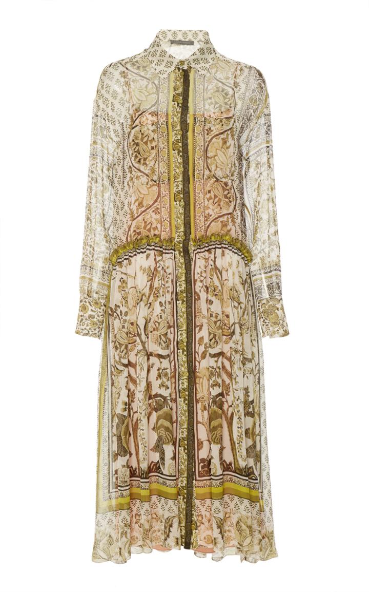 Alberta Ferretti Cinched Waist Dress