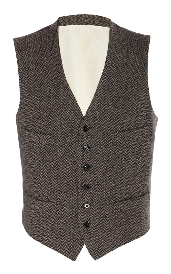 Ralph Lauren Purple Label Herringbone Vest