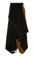 Proenza Schouler Draped Color Block Skirt