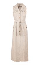 Giuliva Mary Angel Pinstripe Linen Dress
