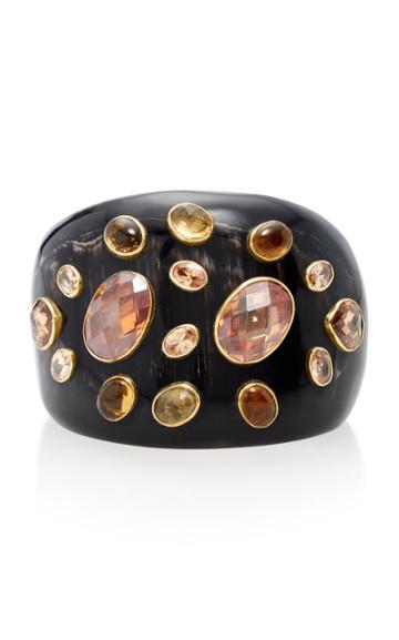 Ashley Pittman Dola Horn Orange Zircon And Tourmaline Cuff