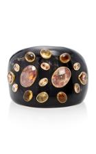 Ashley Pittman Dola Horn Orange Zircon And Tourmaline Cuff