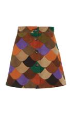 Miu Miu Scalloped Patchwork Skirt