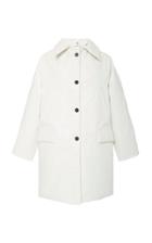 Kassl Oil Puffer Hooded Coated Cotton-blend Coat