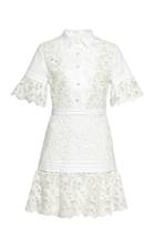 Alexis Liberty Guipure-lace-paneled Mini Dress