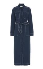 Mara Hoffman Juno Topstitched Twill Shirt Dress Size: Xs