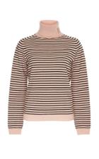 Rochas Turtleneck Striped Knit