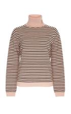 Rochas Turtleneck Striped Knit