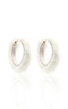 Ranjana Khan Mink Fur Hoops