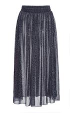 Christopher Kane Printed Satin Midi Skirt