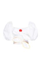 Marianna Senchina Cropped Bow Tie Top