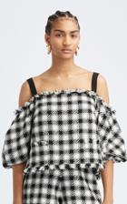 Moda Operandi Oscar De La Renta Off-the-shoulder Balloon Sleeve Top