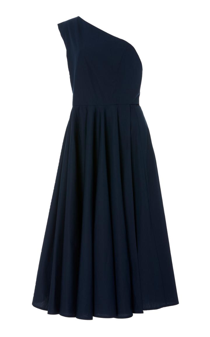 Rosetta Getty One-shoulder Cotton Wrap Dress