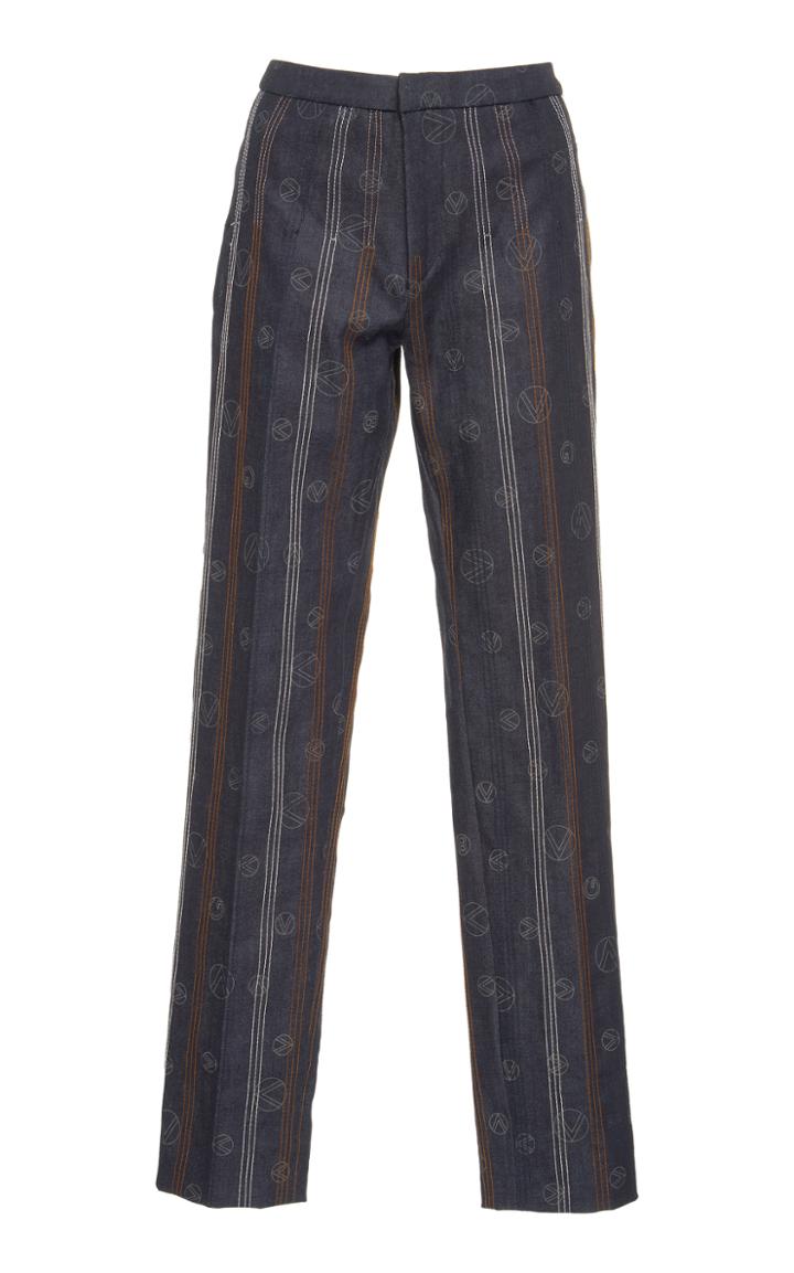 Giambattista Valli Contrast Stitch Trousers
