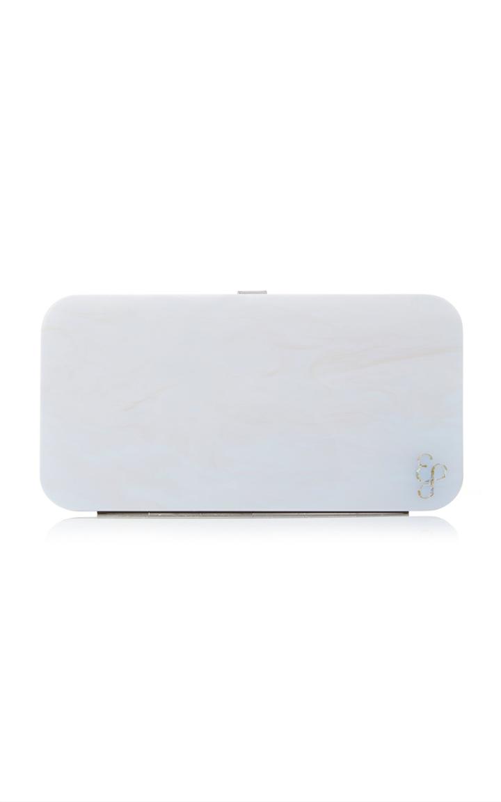 Edie Parker Acrylic Hardbody Metal Clutch