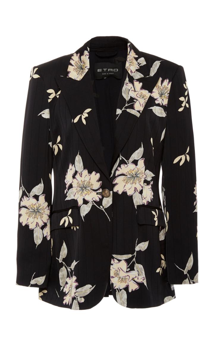 Etro Floral-patterned Cady Blazer