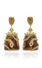 Moda Operandi Nina Runsdorf Yahwah Opal Snake Earrings