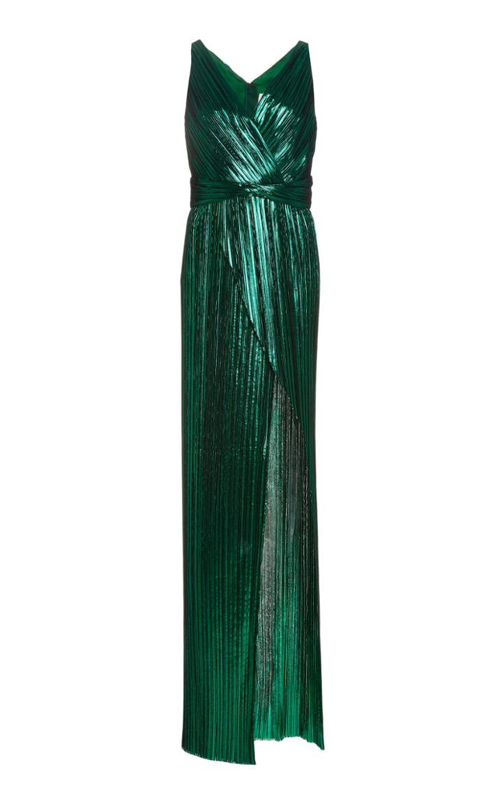 Moda Operandi Semsem Pliss Lam Maxi Dress