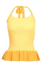 Baum Und Pferdgarten Coco Ruffle Detail Cotton-blend Top