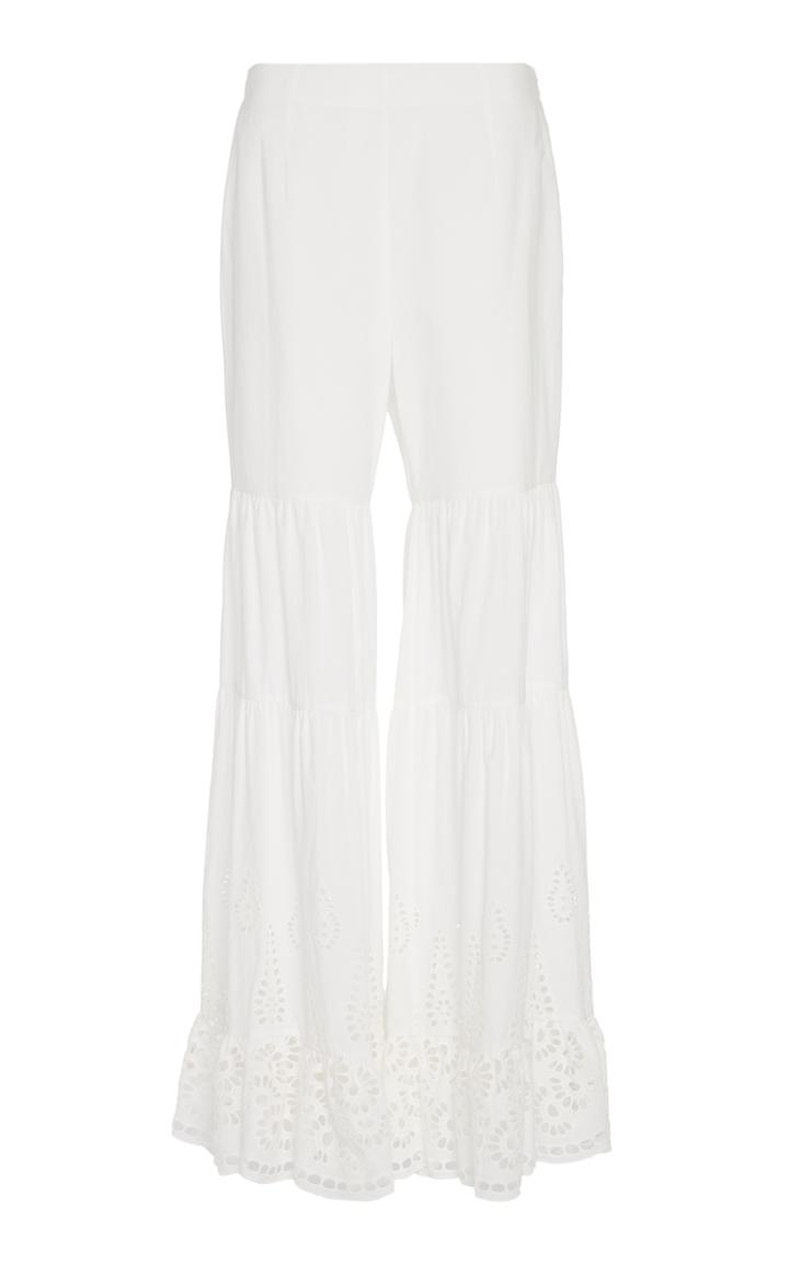 Goen.j Eyelet Wide Leg Pant