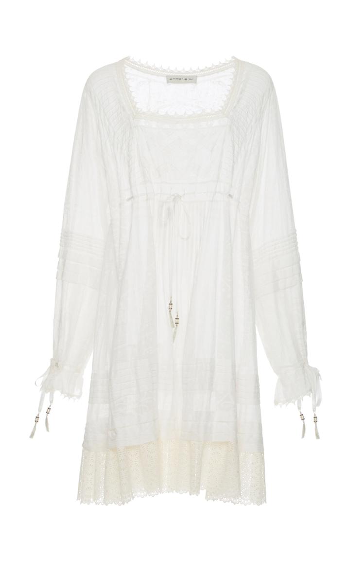 Etro Square Neckline Short Dress
