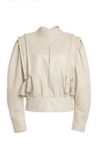Moda Operandi Isabel Marant Lars Puffed-sleeve Leather Top